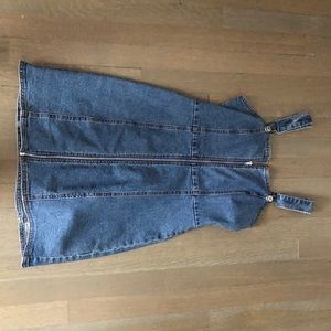 F21 mini denim dress size M